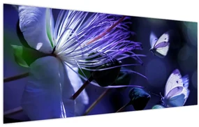 Obraz - Tropický kvet (120x50 cm)