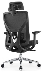 Kancelárska ergonomická stolička Neoseat THOMAS — čierna, nosnosť 150 kg