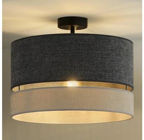 Duolla - Prisadený luster DOUBLE 1xE27/15W/230V pr. 40 cm šedá 604628