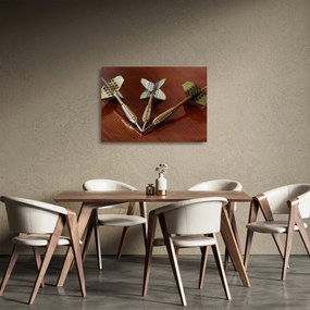 Sklenený obraz troch šípok (70x50 cm)