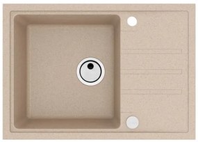 ALVEUS CZ INTERMEZZO 40/55 - béžový (680x480mm)jed. sifon