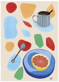 THE POSTER CLUB Autorský plagát Frulle by Kristina Siljefors 30 x 40 cm