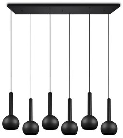 Čierne závesné svietidlo Ciliana – CINQUE