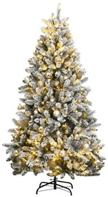 Umelý výklopný vianočný stromček 300 LED a sada gúľ 240 cm 3210158