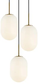 Luster na lanku ALIAS 3xE14/40W/230V zlatá