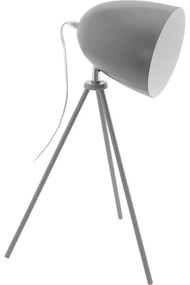 Eglo 33094 - Stolová lampa DUNDEE 1xE27/60W/230V sivá