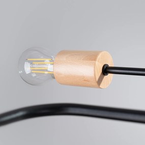 Stropné svietidlo Timbo 6, drevené telo svietidla, b