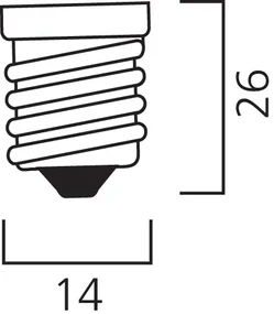 Diolamp LED Filament Candle žiarovka číra C35 2W/230V/E14/4000K/260Lm/360°