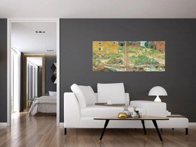Obraz - Childe Hassam, Oyster Sloop, Cos Cob, reprodukcia (120x50 cm)