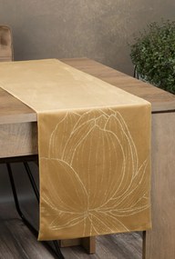 Dekorstudio Elegantný zamatový behúň na stôl BLINK 12 zlatý Rozmer behúňa (šírka x dĺžka): 35x180cm