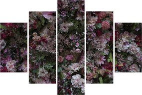 Obraz - Kvetinový múr (150x105 cm)