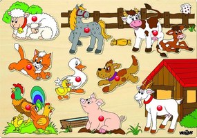 Woody Puzzle doskové Zvieratá na farme