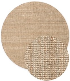 Koberec Hanse Home Bouclé Jaipur naturálny / zlatý kruh