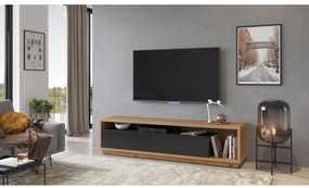 TV stolík/skrinka Celcey Typ 40 (dub wotan + čierna). Vlastná spoľahlivá doprava až k Vám domov. 1108323