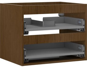 Mexen Box-A, závesná skrinka 60 cm, 2 zásuvky, orech, 91AX0-0600-470-2-86