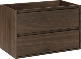 Závěsná skříňka pod umyvadlo Villa 80 cm ořech