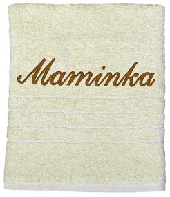 Darčeková uterák, Mamička, béžový, 50 x 95 cm