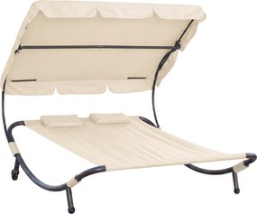 Relaxačné lehátko pre 2 osoby Craftfield Bahama,béžové