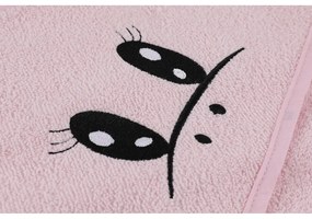 Ružový bavlnený detský župan a osuška v súprave 3 ks veľkosť 0-2 roky Unicorn – Foutastic