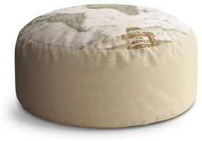 Sablio Taburet Mapa sveta: 40x50 cm
