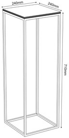 Stojan na kvety 70x24 cm biela