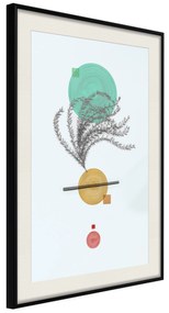 Artgeist Plagát - Plant Composition [Poster] Veľkosť: 30x45, Verzia: Zlatý rám