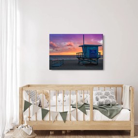 Obraz z pláže Santa Monica (90x60 cm)