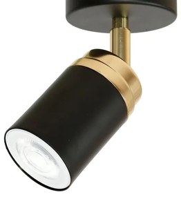 Bodové svietidlo RENO 1xGU10/8W/230V čierna/zlatá