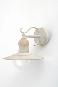 Brilagi - Vonkajšie nástenné svietidlo MOLDE 1xE27/60W/230V IP44 biela/patina