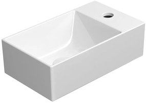 GSI Sapho, KUBE X keramické umývadlo 40x23 cm, biela ExtraGlaze, 9484111