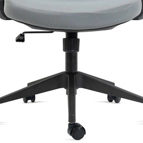 Kancelárska otočná stolička IVORY — sieť / látka, sivá
