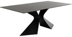 Gloria jedálenský stôl čierny 180x90 cm