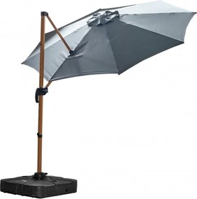 MI Záhradný slnečník ROMA S antracit