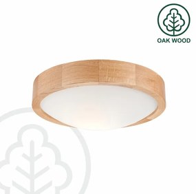 Brilagi - LED Stropné svietidlo CARVALHO SLIM 1xE27/60W/230V dub pr. 27 cm