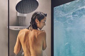 Hansgrohe Rainfinity, hlavová sprcha 360 1jet s pripojením na stenu, matná biela, HAN-26230700