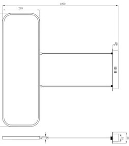 Globo 67262HB - LED Luster na lanku SILLA LED/24W/230V