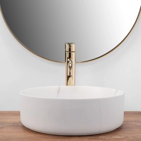 Rea Sami Marble umývadlo, 36 x 36 cm, biela, REA-U8703