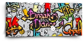 Sablio Obraz Graffity - 110x50 cm