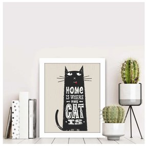 Dekoratívny obraz Cat, 28,5 × 23,5 cm