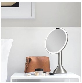 Kozmetické zrkadlo s osvetlením/zväčšovacie (5x) ø 20 cm Sensor – simplehuman