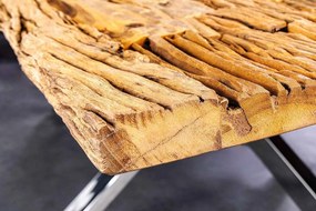 Dizajnový jedálenský stôl Shark 220 cm teak