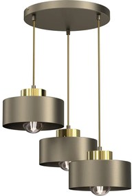 Luster na lanku MARTI 3xE27/15W/230V mosadz/zlatá