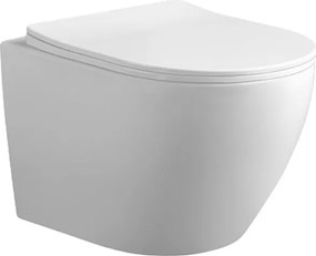 BPS-koupelny Závesná WC misa so SoftClose sedadlom HYD-4708, biela