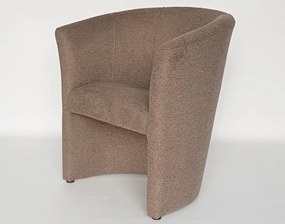 Kreslo Boston, hnedá látka