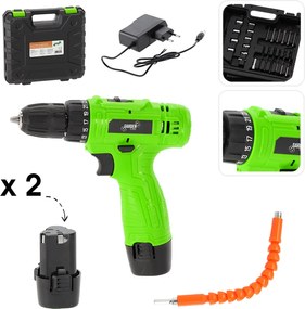 Akumulátorová vŕtačka a skrutkovač s príslušenstvom