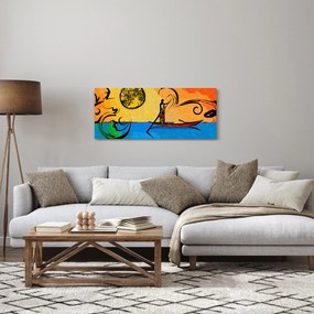 Obraz starovekej maľby (120x50 cm)
