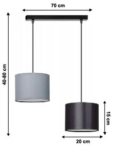Luster na lanku TUZ 2xE27/60W/230V