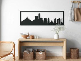 drevko Obraz Mexiko panoráma Rozmer obrazu: 29,5 x 89 cm, Farba dekorácie: Čierna