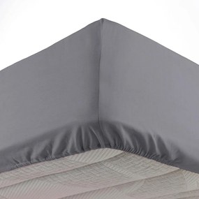 Antracitová napínacia plachta z mikrovlákna 140x190 cm Oscar – douceur d'intérieur