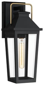 Quoizel QZ-BUCKLEY-M-MBK - Vonkajšie nástenné svietidlo BUCKLEY M 1xE27/40W/230V IP44